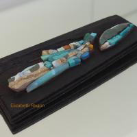 Stratifications turquoise- Elisabeth Ragon