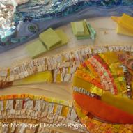 Mosaïque-ParayleMonial-ElisabethRagon - Panneau décoratif
