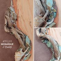 création pierres naturelles, bois, coquillages - Atelier mosaïque d'Elisabeth