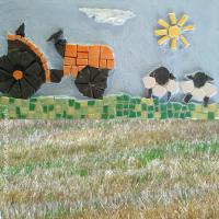 A la ferme - Atelier mosaïque d'Elisabeth