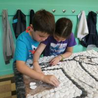 Mosaïque calade, école du Careï (Menton).