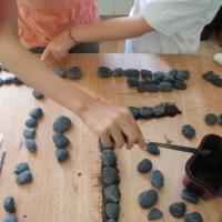 Mosaïque calade, école du Careï (Menton).