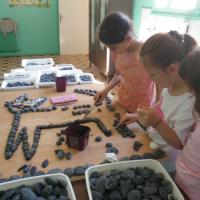 Mosaïque calade, école du Careï (Menton).