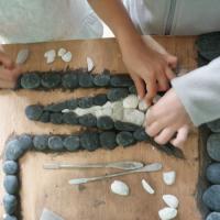 Mosaïque calade, école du Careï (Menton).