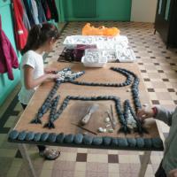 Mosaïque calade, école du Careï (Menton).