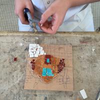 Panneau collectif sur le Québec, collège Jeanne-d'Arc (Paray-le-Monial).