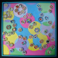 Atelier mosaïque sur le thème du recyclage, école du Careï (Menton).