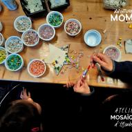 Atelier mosaïque en famille