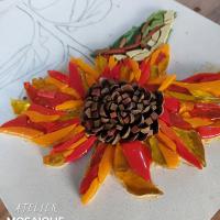 fleur en mosaïque